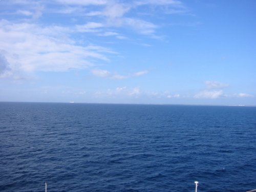 Mexico in the distance